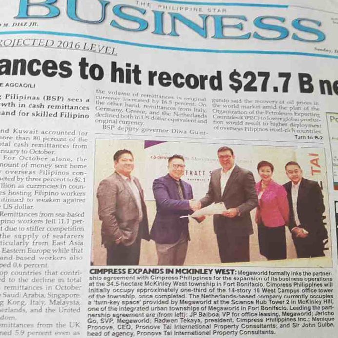 Megaworld signs deal with Cimpress